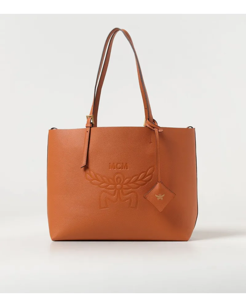 MCM Schultertasche damen Camel