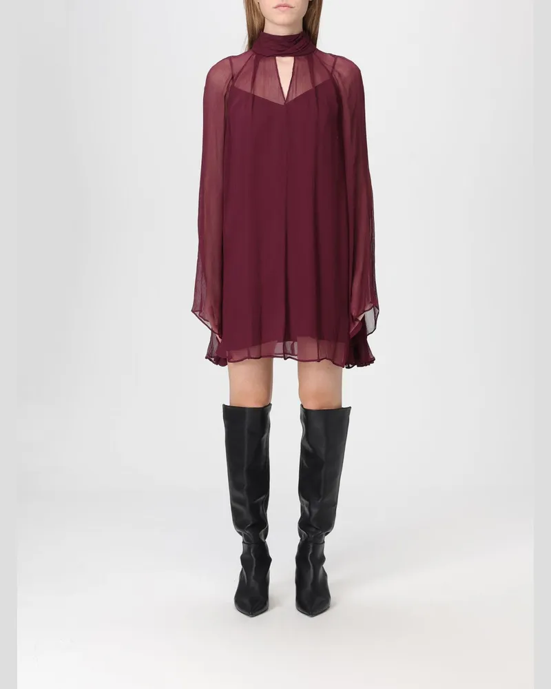 STAUD Kleider damen Burgunderrot