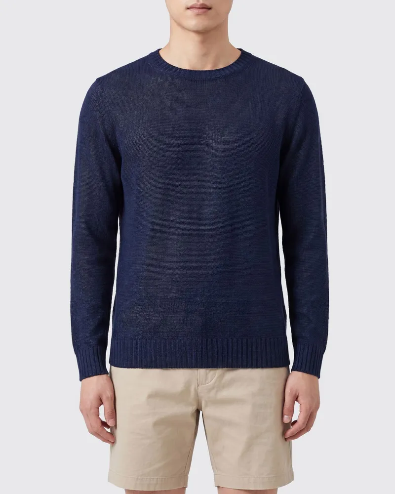 120% Lino Pullover herren Navy