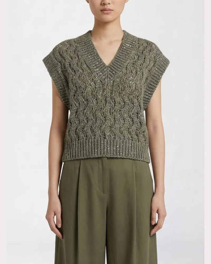Brunello Cucinelli Pullover damen Grün