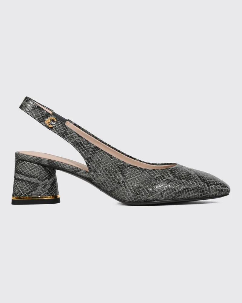 Coccinelle Slingbacks aus Leder mit Python-Print und mittlerem Absatz Bunt