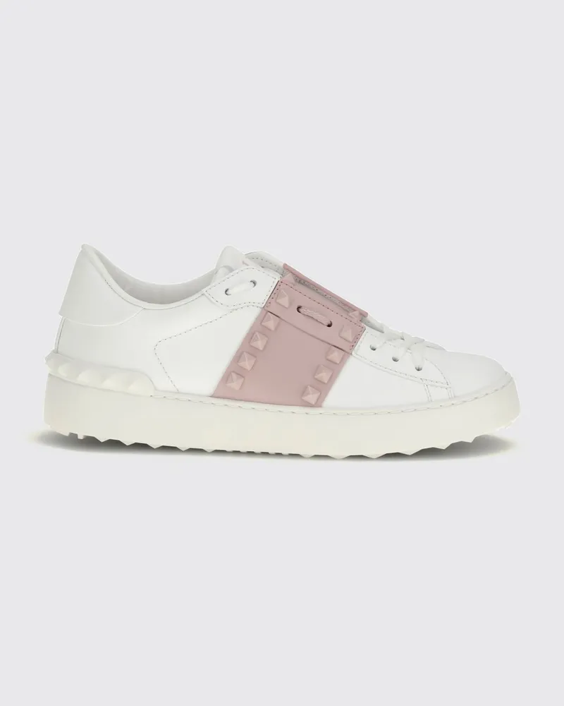 Valentino Garavani Rockstud Untitled Sneakers von aus Glattleder mit Nieten Weiss