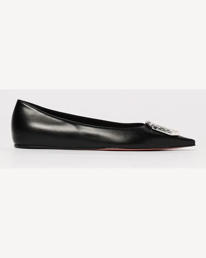 Amina Muaddi Ballerinas damen Schwarz