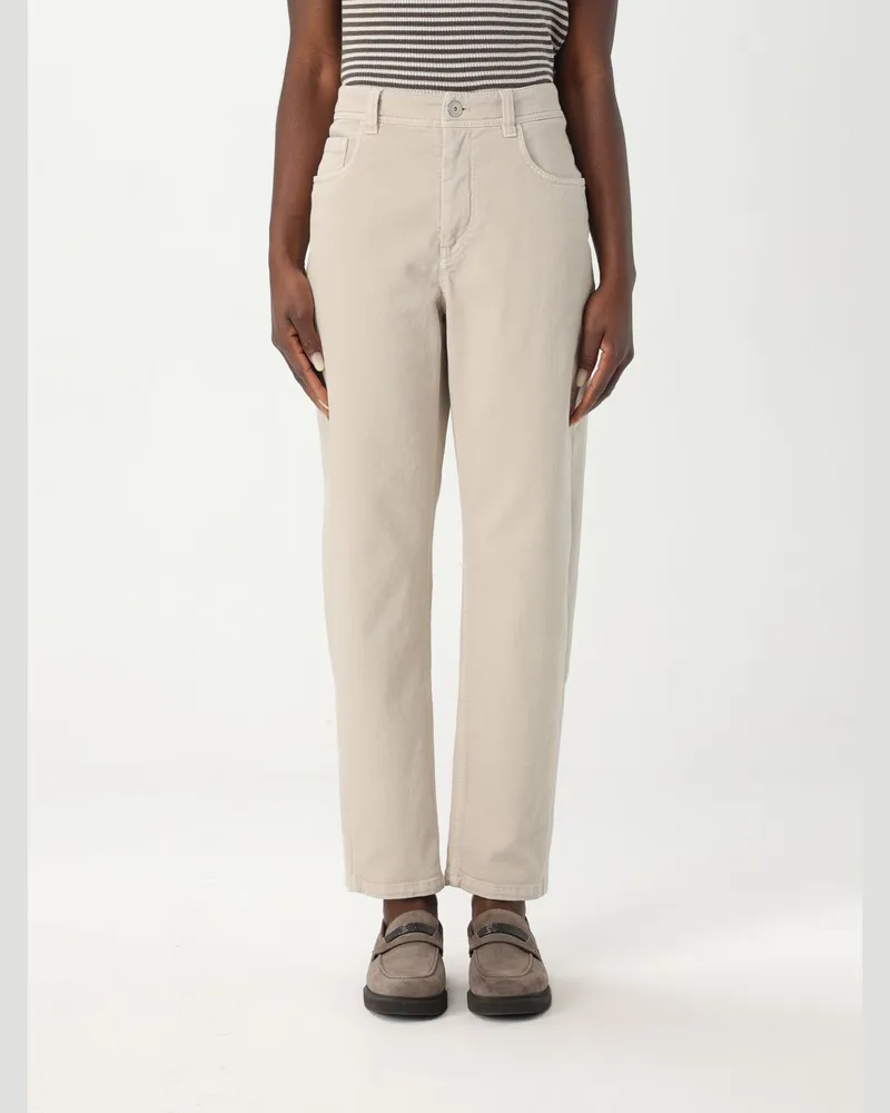 Brunello Cucinelli Hose damen Ivory
