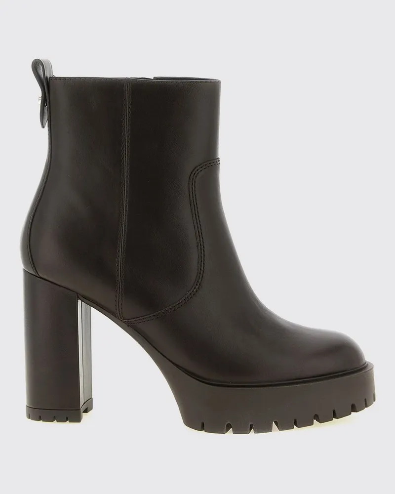 Pinko Clara Plateau-Stiefeletten aus Leder mit Profilsohle Dark
