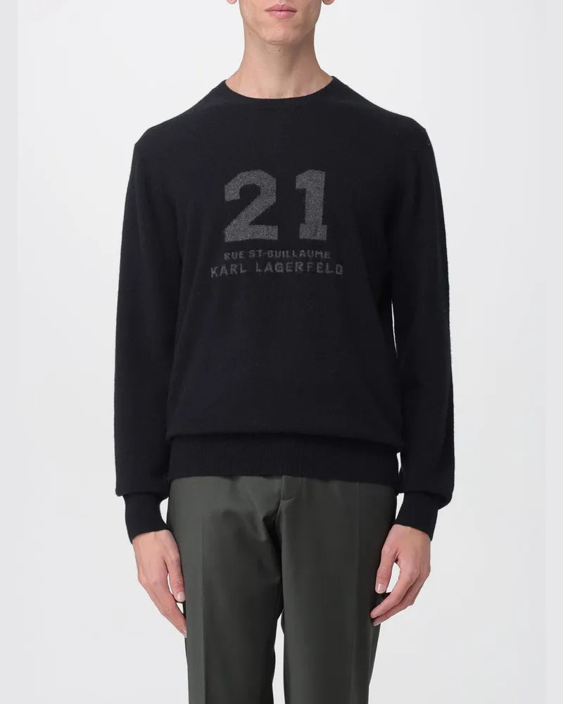 Karl Lagerfeld Pullover herren Schwarz