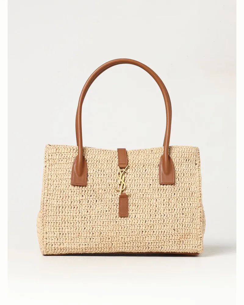 Saint Laurent Schultertasche damen Natural