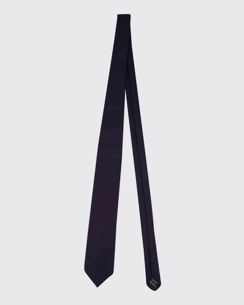 Tom Ford Krawatte aus reiner Seide mit Mikro-Punktmuster Blau