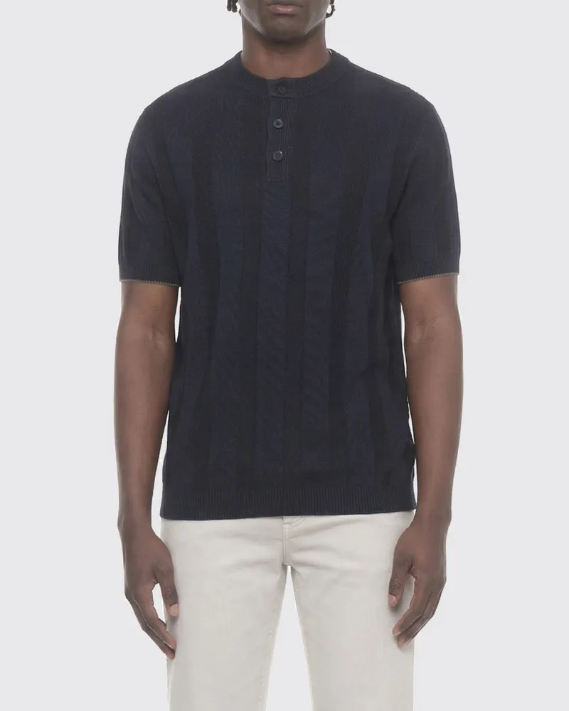 Brunello Cucinelli Polo herren Blau