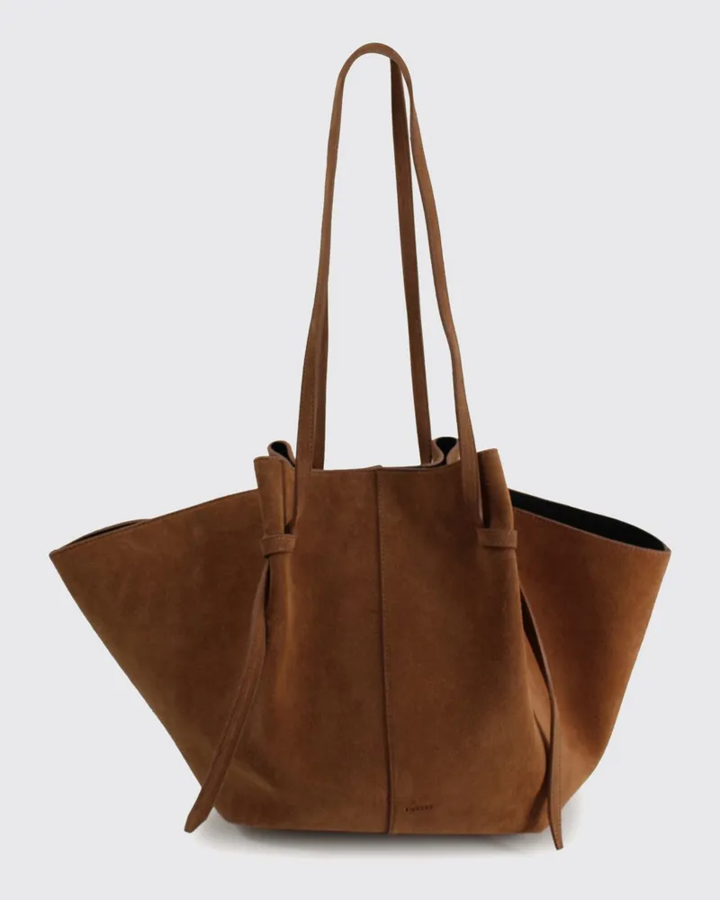 YUZEFI Large Mochi Tasche aus genarbtem Leder Leder