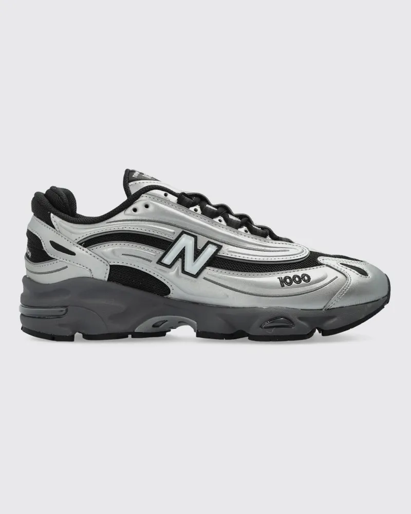 New Balance 1000 Silber-Sneaker aus Mesh und laminiertem Gummi Silber