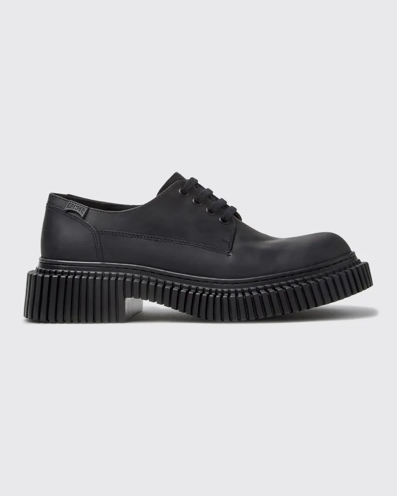 Camper Pix Berlin Derby-Schuhe aus Kalbsleder mit XL Extralight®-Sohle Schwarz