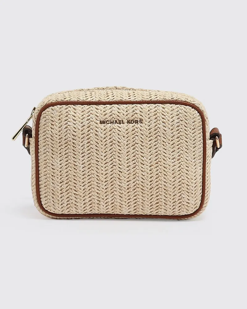 Michael Kors Häkel-Basttasche Strohgelb