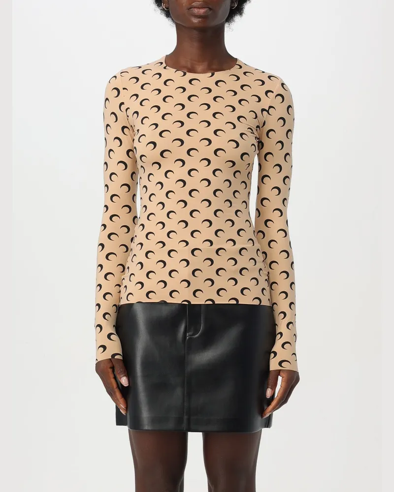 Marine Serre Top damen Camel