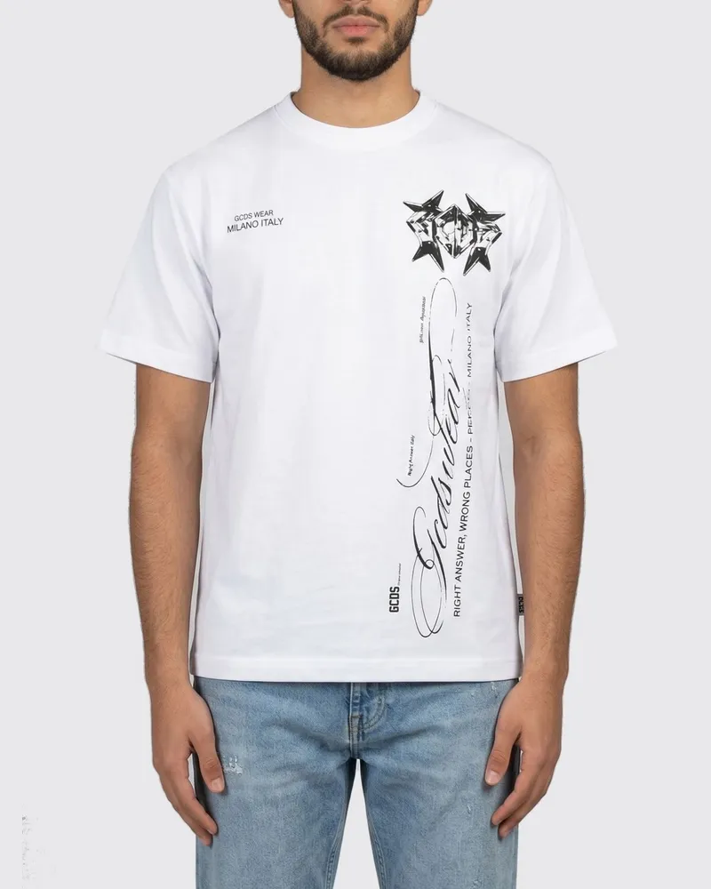 GCDS T-shirt herren Weiß