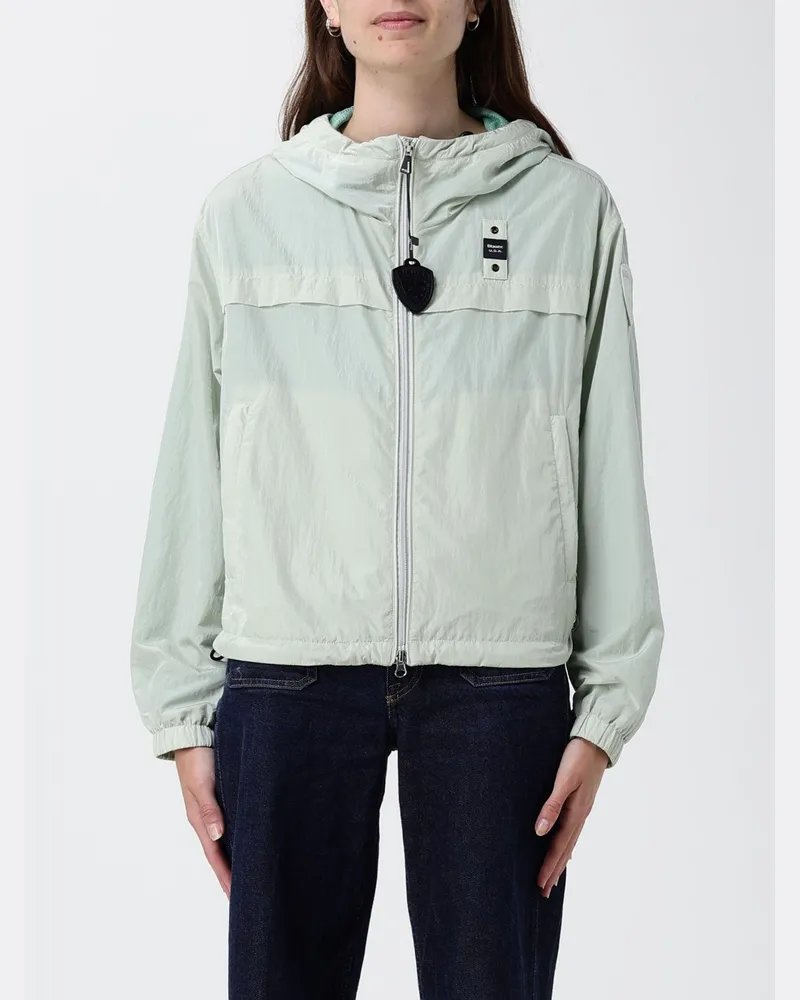 Blauer Jacke damen Grün