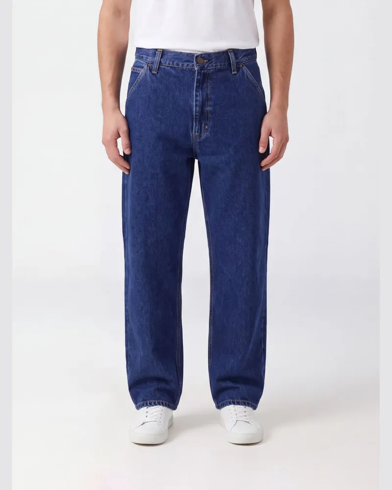 Carhartt WIP OG Single Knee Pant Straight Carpenter Jeans aus Baumwolldenim Blau