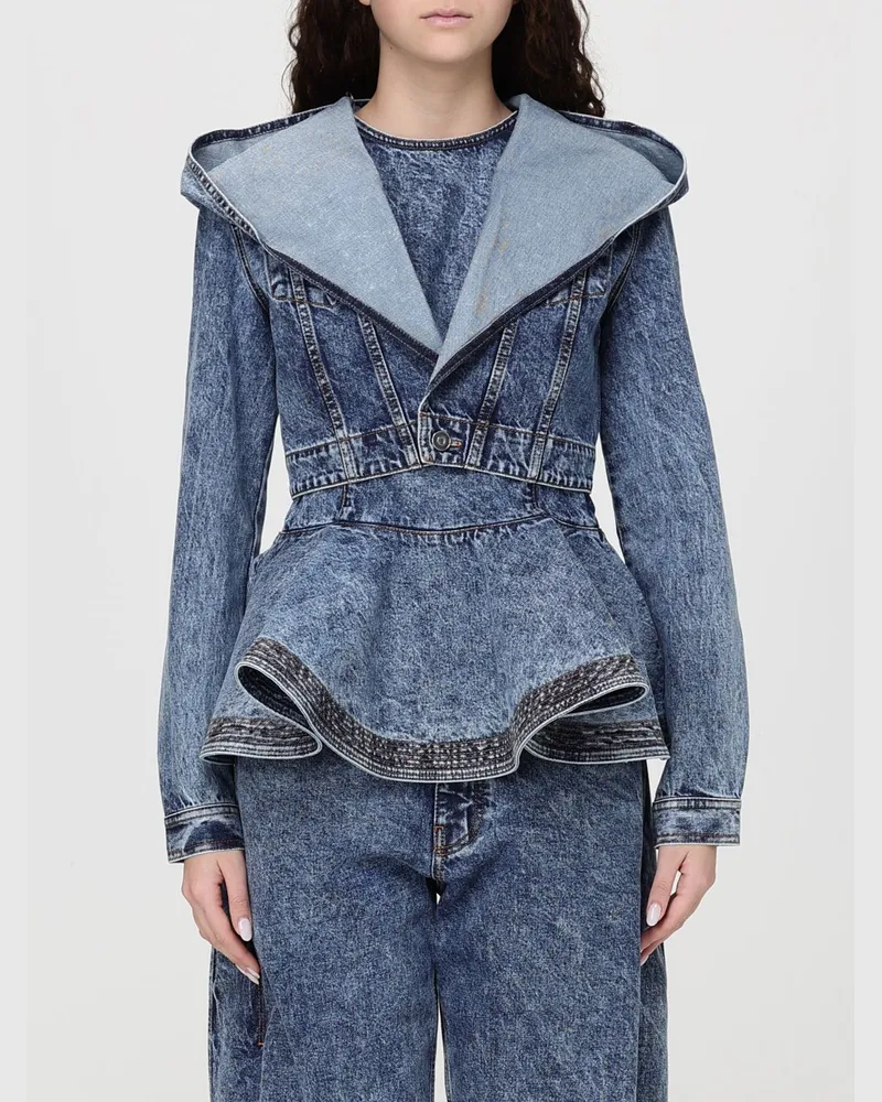 Alaïa Jacke damen Hellblau