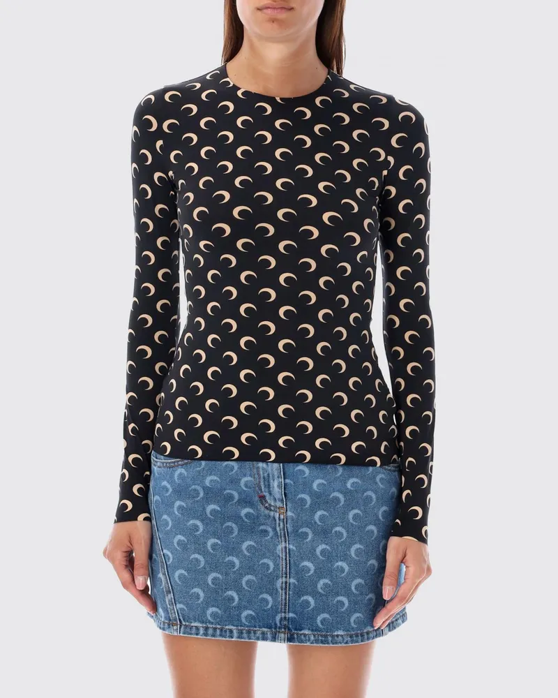 Marine Serre Top damen Schwarz