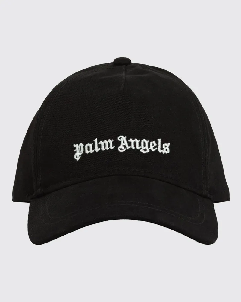 Palm Angels Baseballkappe aus Baumwolle für Jungen mit gesticktem Logo Schwarz