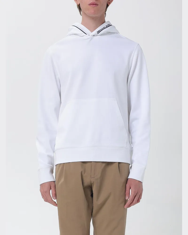 Michael Kors Kapuzenpullover aus Bio-Baumwollmischung Weiß