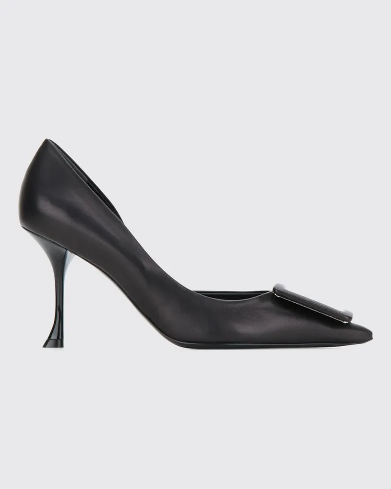 Roger Vivier Viv' In The City Pumps aus Leder mit hohem Stiletto-Absatz von Schwarz