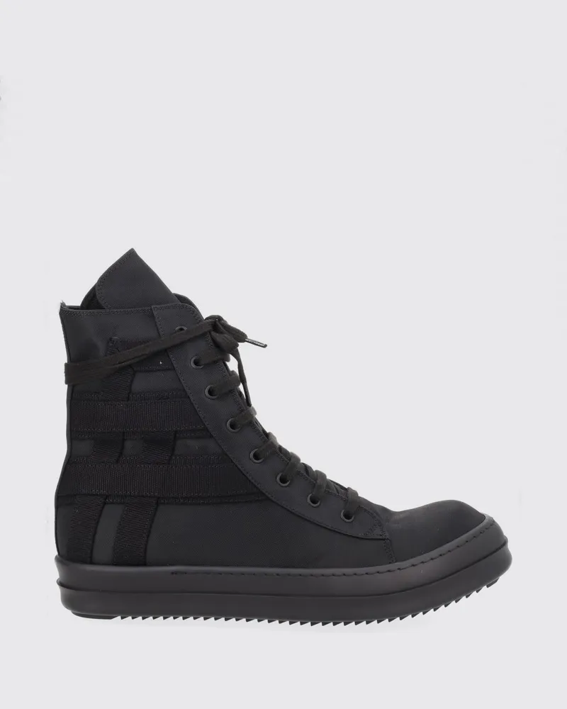 DRKSHDW by Rick Owens Hohe Canvas-Sneakers von mit runder Kappe Schwarz