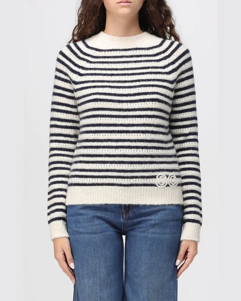 Semicouture Pullover damen Weiß