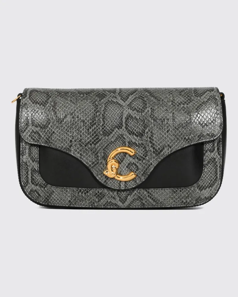 Coccinelle C-Me Mini-Umhängetasche von aus Leder mit Python-Print Schwarz