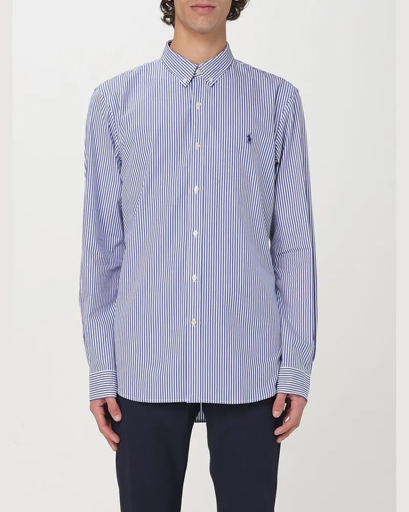 Ralph Lauren Hemd aus Stretch-Baumwolle Blau