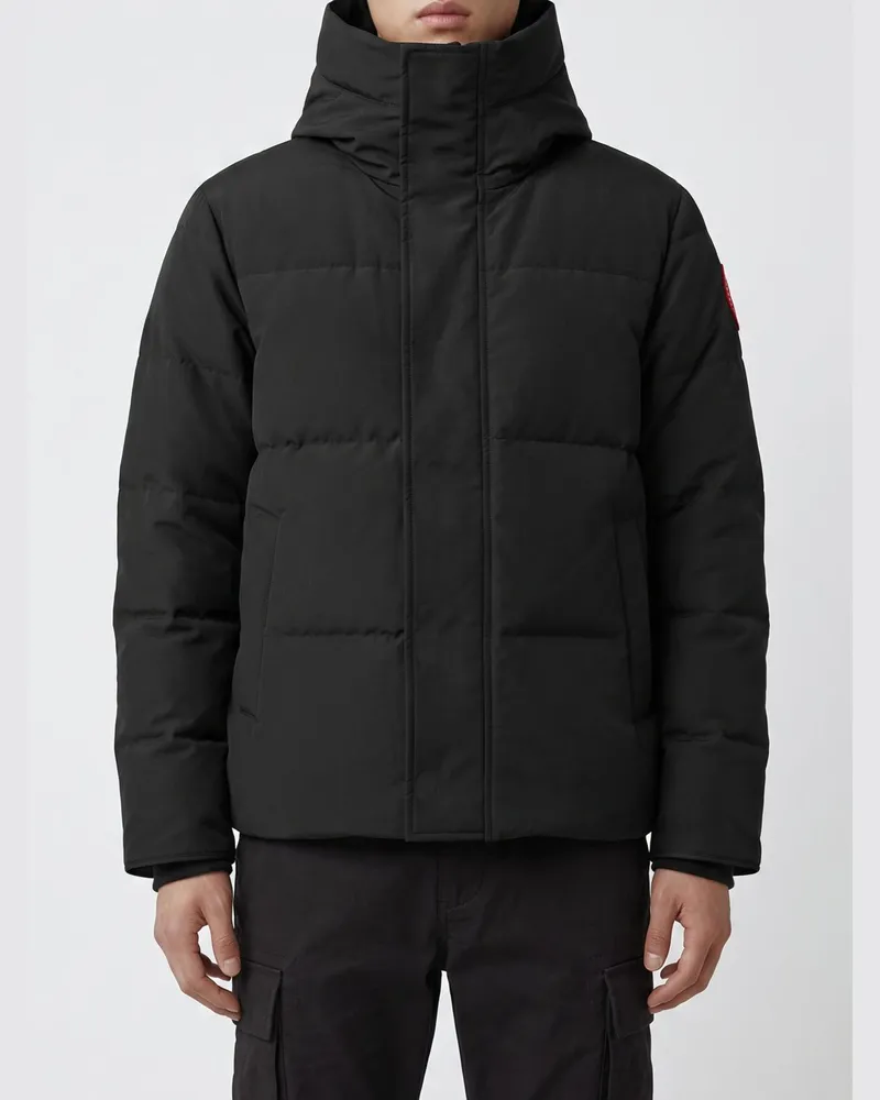 Canada Goose Wasserdichte Daunenjacke mit Kapuze aus recyceltem technischem Gewebe Schwarz