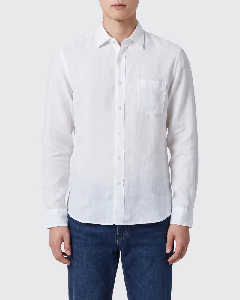 120% Lino T-shirt herren Weiß