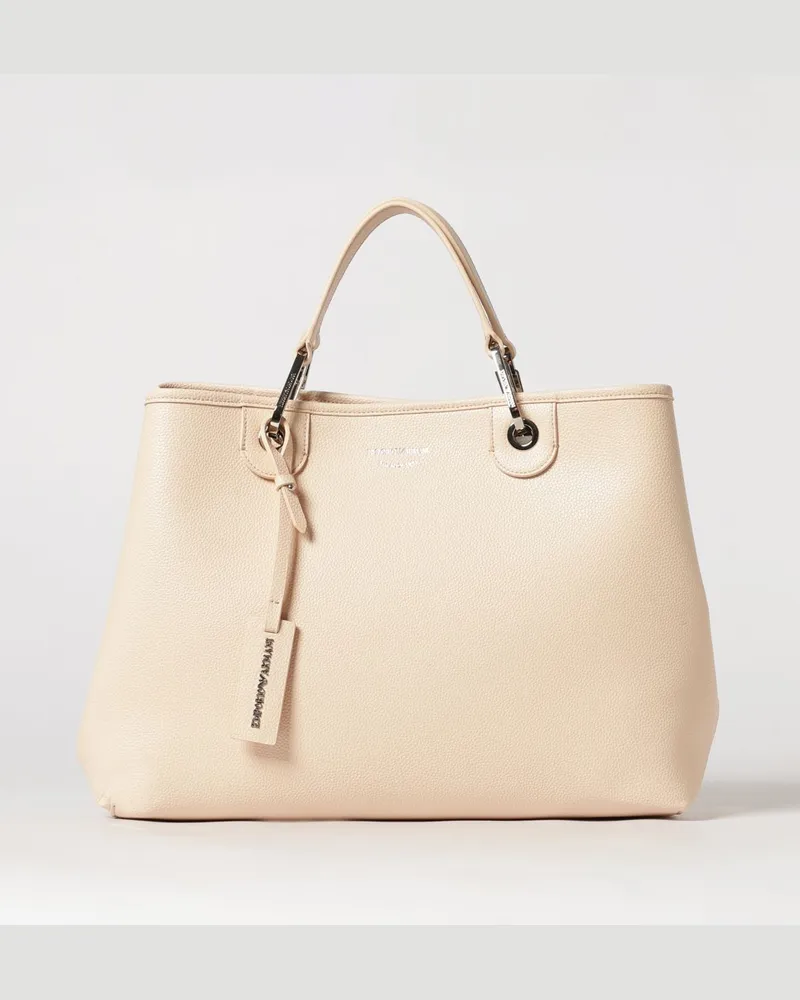 Emporio Armani MyEA Medium Tasche aus genarbtem Kunstleder Pink