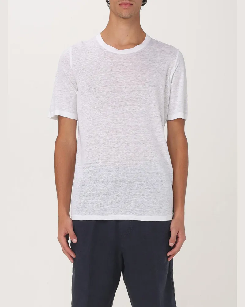 120% Lino T-shirt herren Weiß