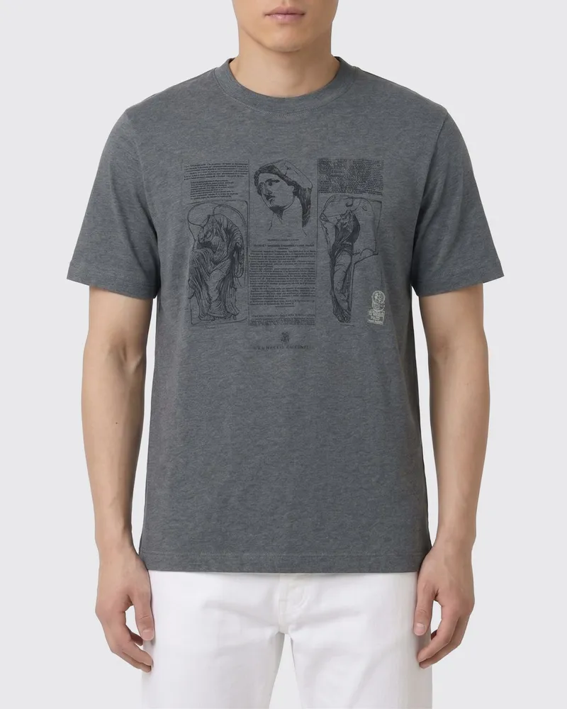 Brunello Cucinelli Polo herren Grau