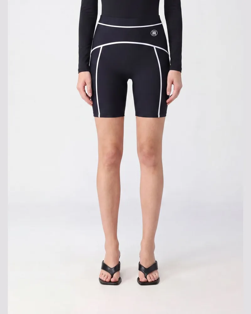 Amiri Skinny-Fit-Radlershorts mit hoher Taille aus technischem Stretch-Gewebe mit Logo Schwarz