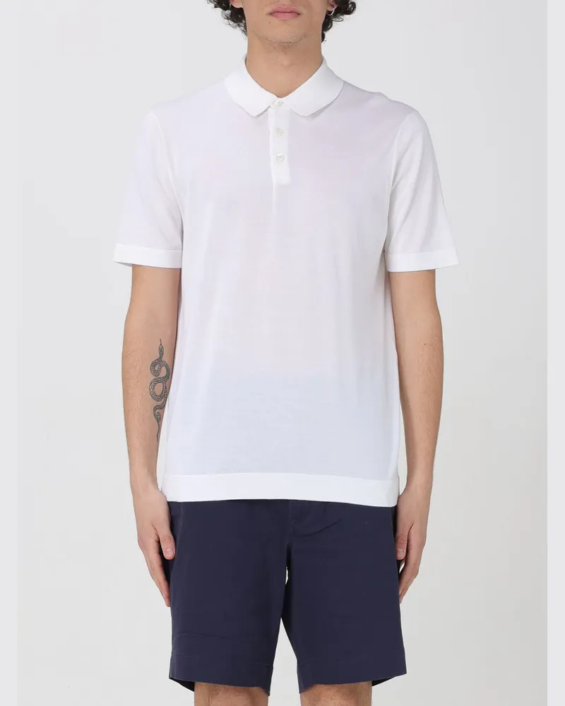 Drumohr  Polo herren Weiß