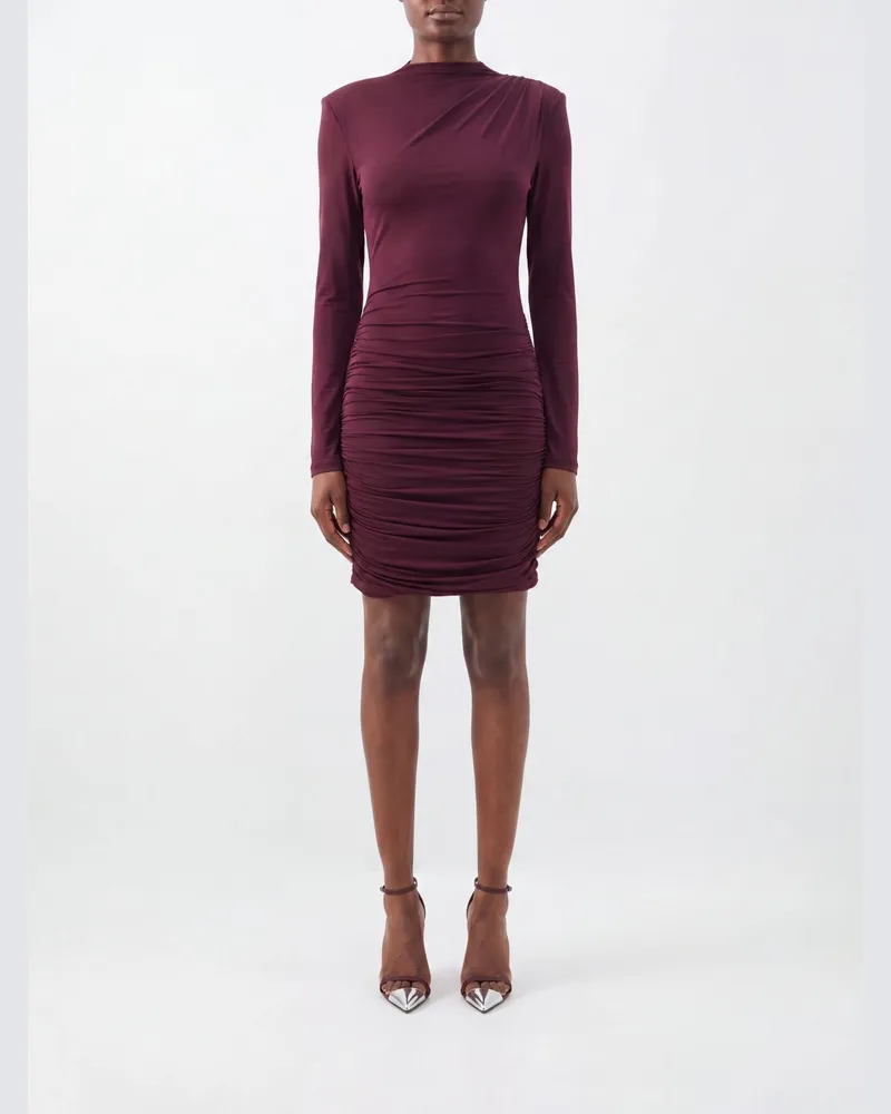 ROTATE Birger Christensen Kleid damen Burgunderrot