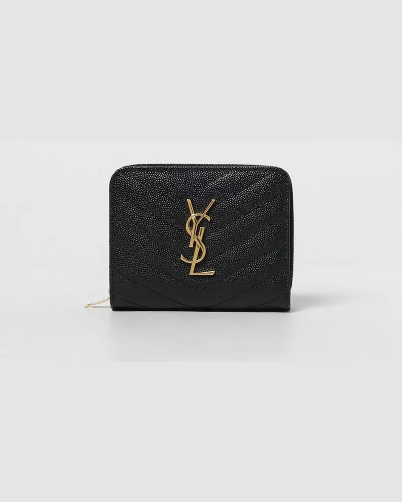 Saint Laurent Geldbörse damen Schwarz