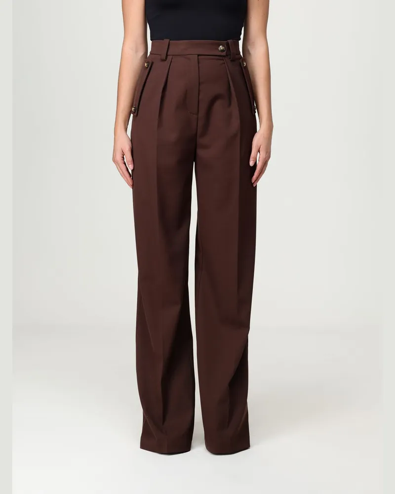Elisabetta Franchi Hose damen Burgunderrot