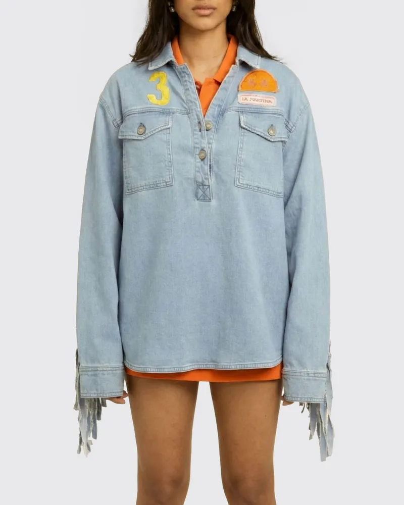 La Martina Hemdbluse damen Indigo