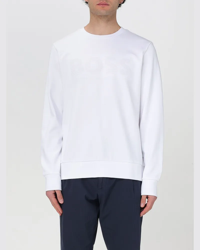 HUGO BOSS Sweatshirt herren Weiß