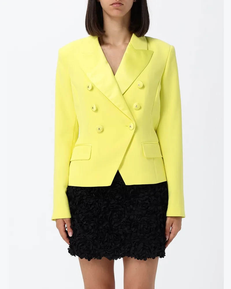 Twin-Set Zweireihiger Blazer Limette