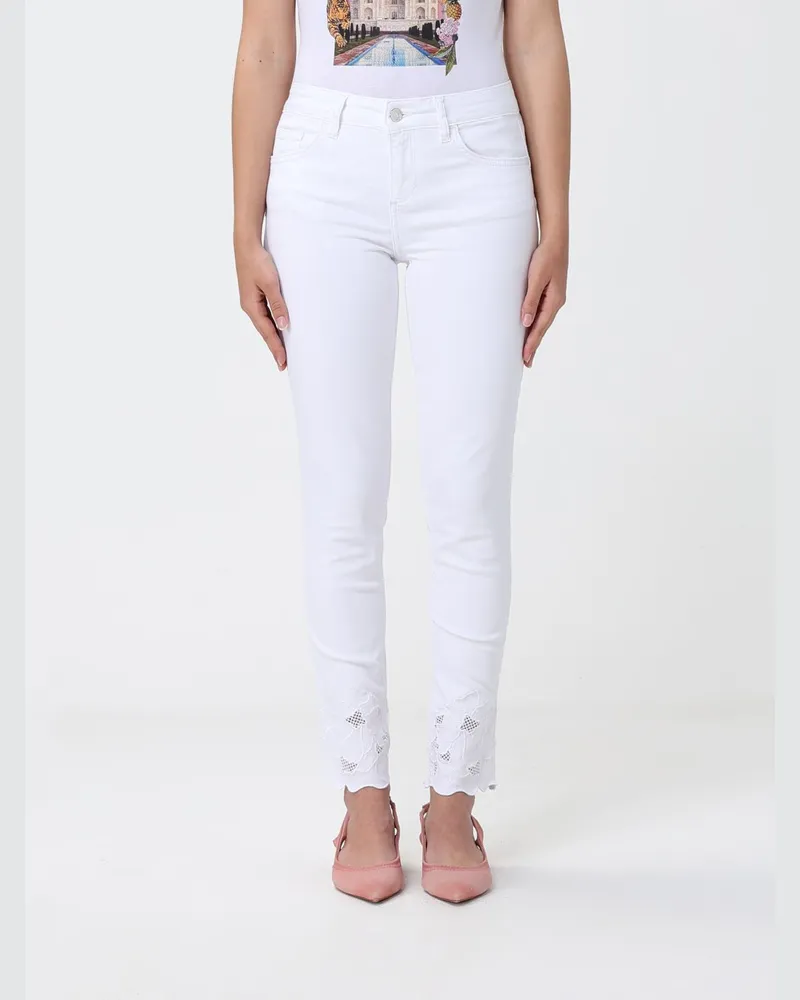 Liu Jo Slim Fit Jeans aus Baumwolldenim Milch