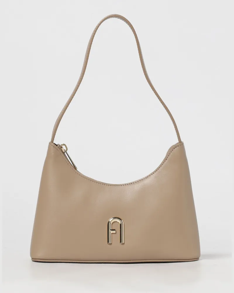 Furla Schultertasche damen Taubengrau