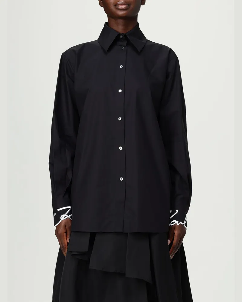 Karl Lagerfeld Hemdbluse damen Schwarz