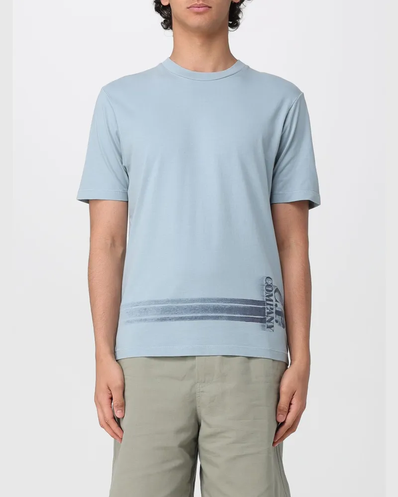 C.P. Company Baumwoll-T-Shirt mit Logo Grau