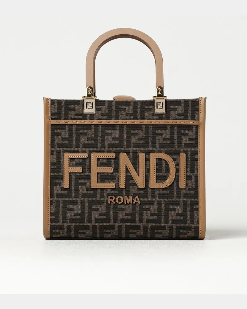 Fendi Schultertasche damen Tabak