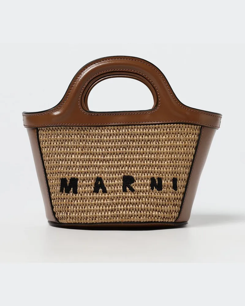 Marni Schultertasche damen Beige
