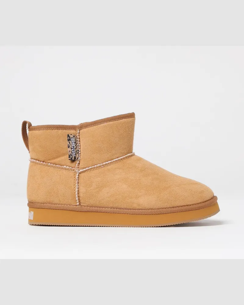 Just Cavalli Flache stiefeletten damen Natural